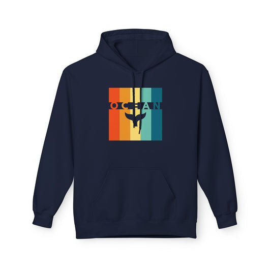 Ocean Whale Tail Womens Hoodie