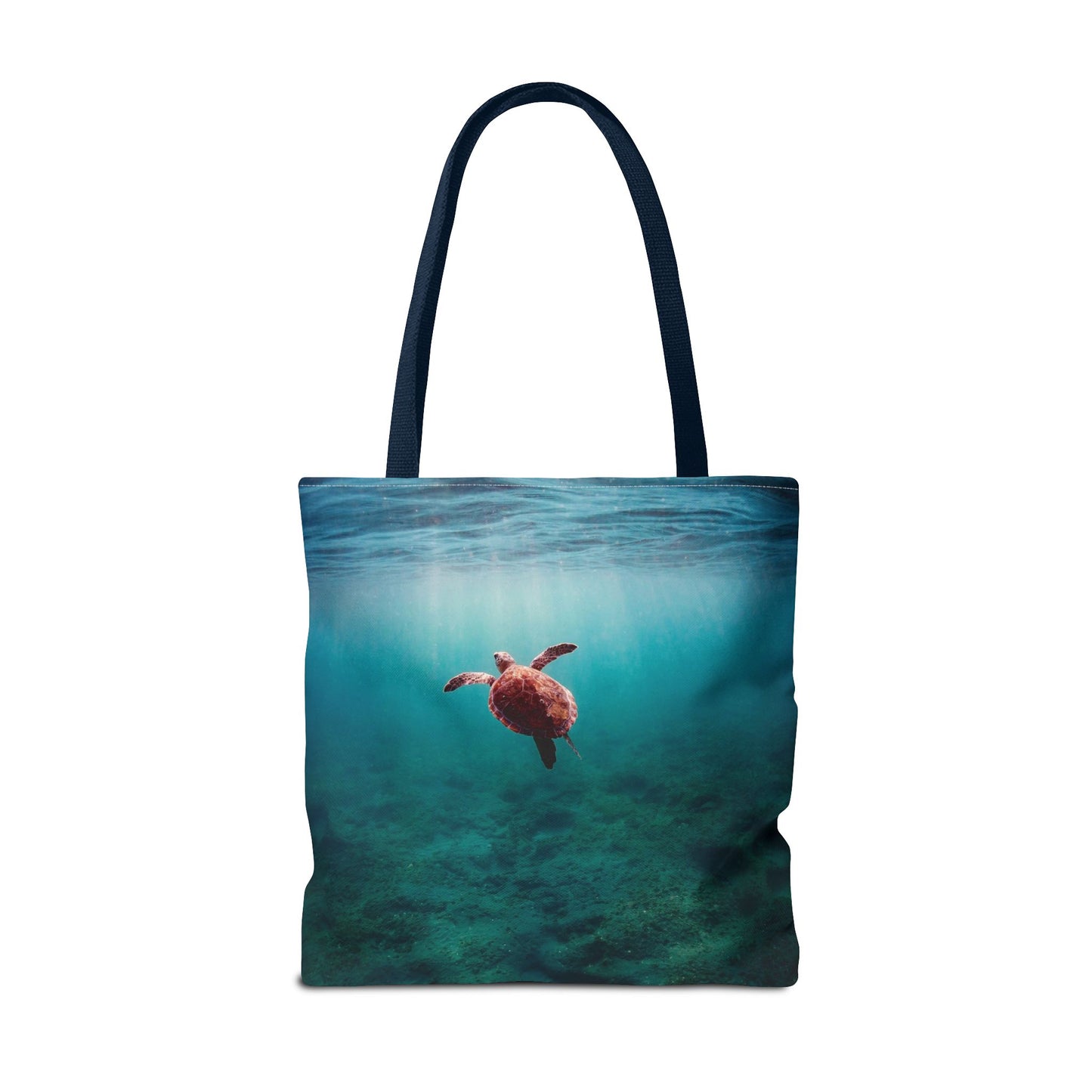 Sea Turtle Ocean Tote Bag — Underwater Marine Wildlife Beach Bag