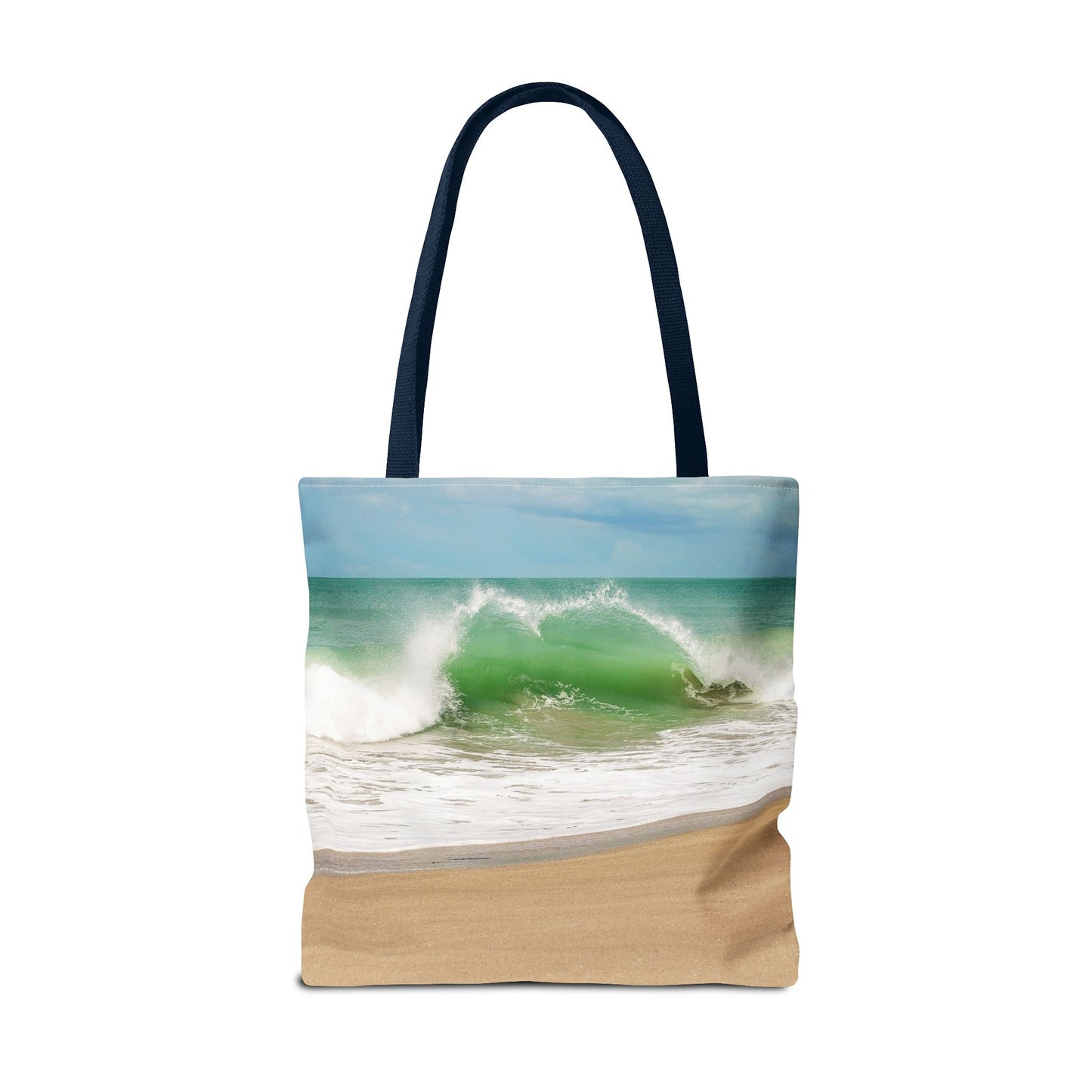 Ocean Heart Wave Tote Bag — Wave Beach Bag