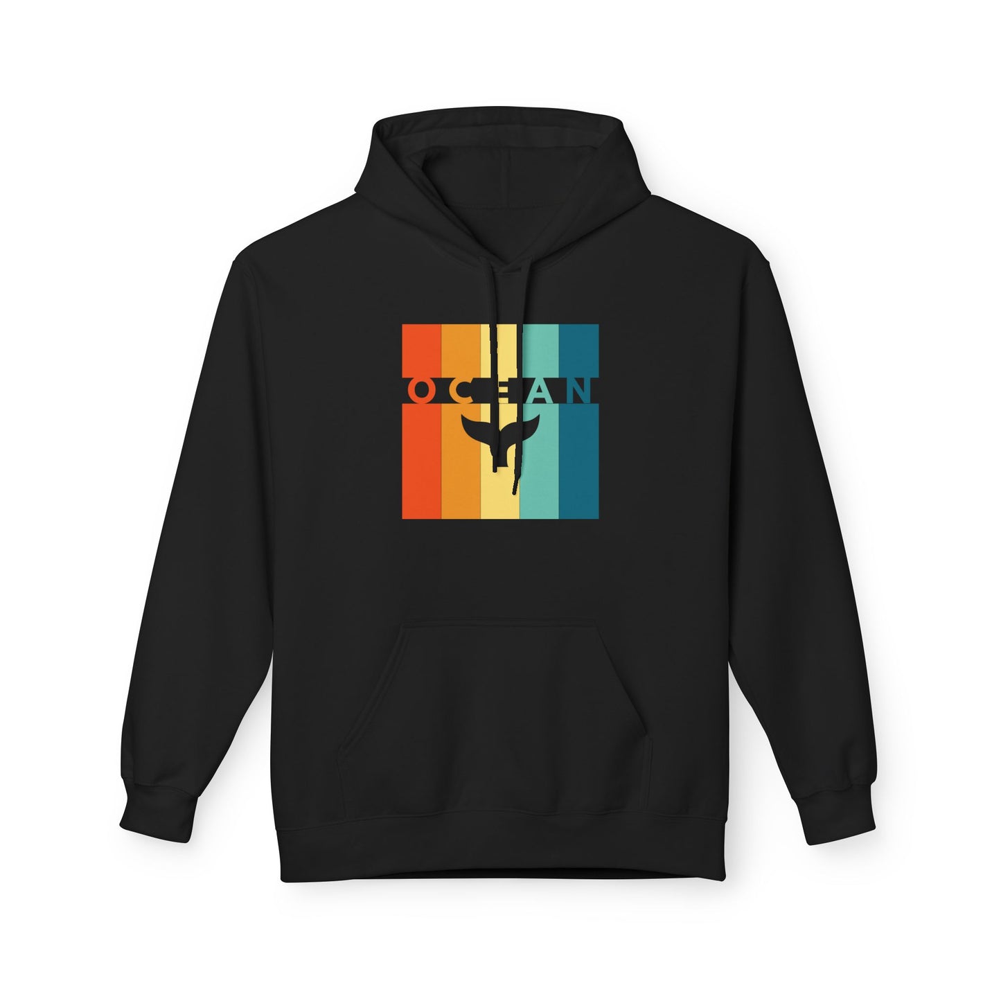Ocean Whale Tail Womens Hoodie