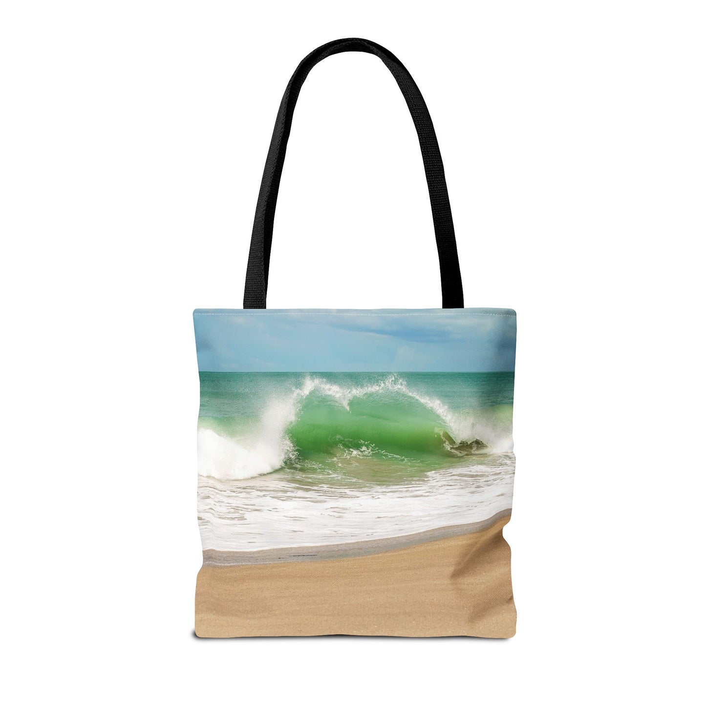 Ocean Heart Wave Tote Bag — Wave Beach Bag