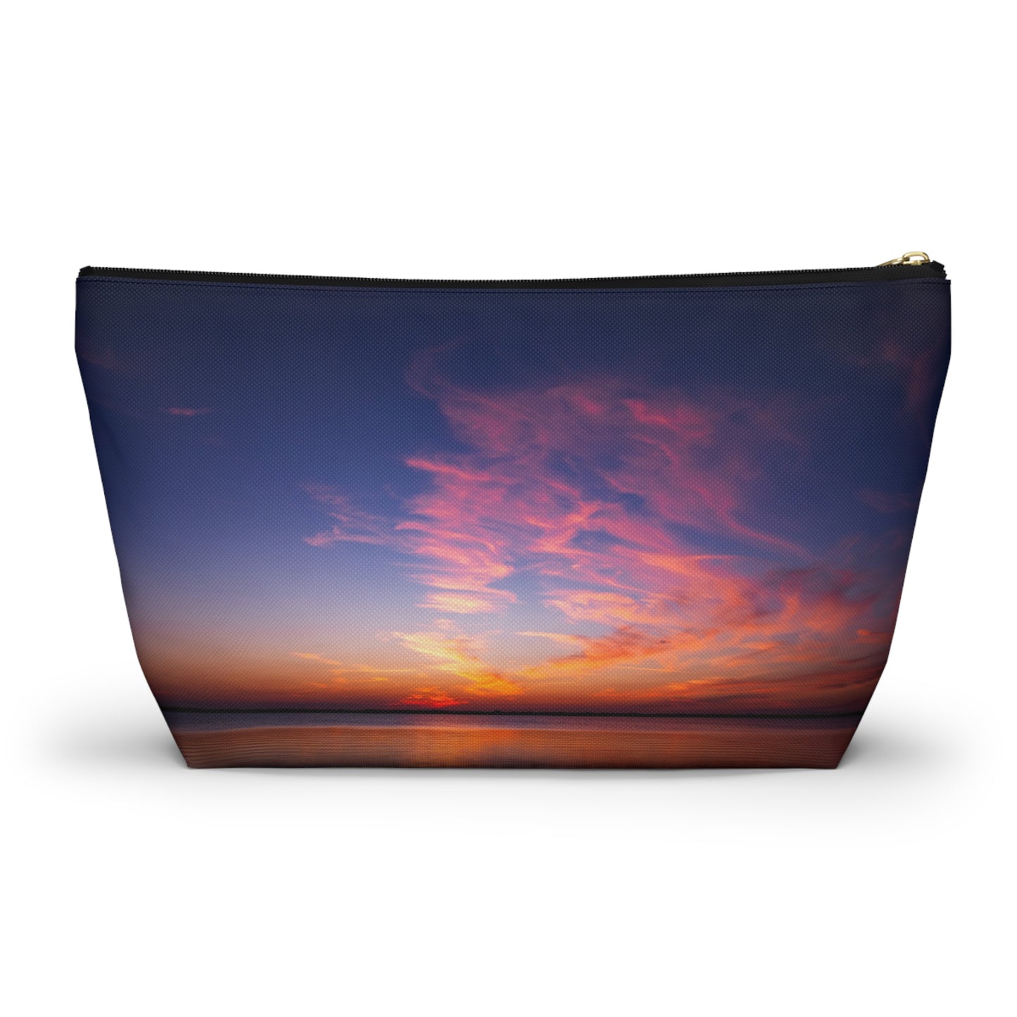 Cotton Candy Sunset Accessory Pouch — Sunset Glow Cosmetic Bag – Large & Small
