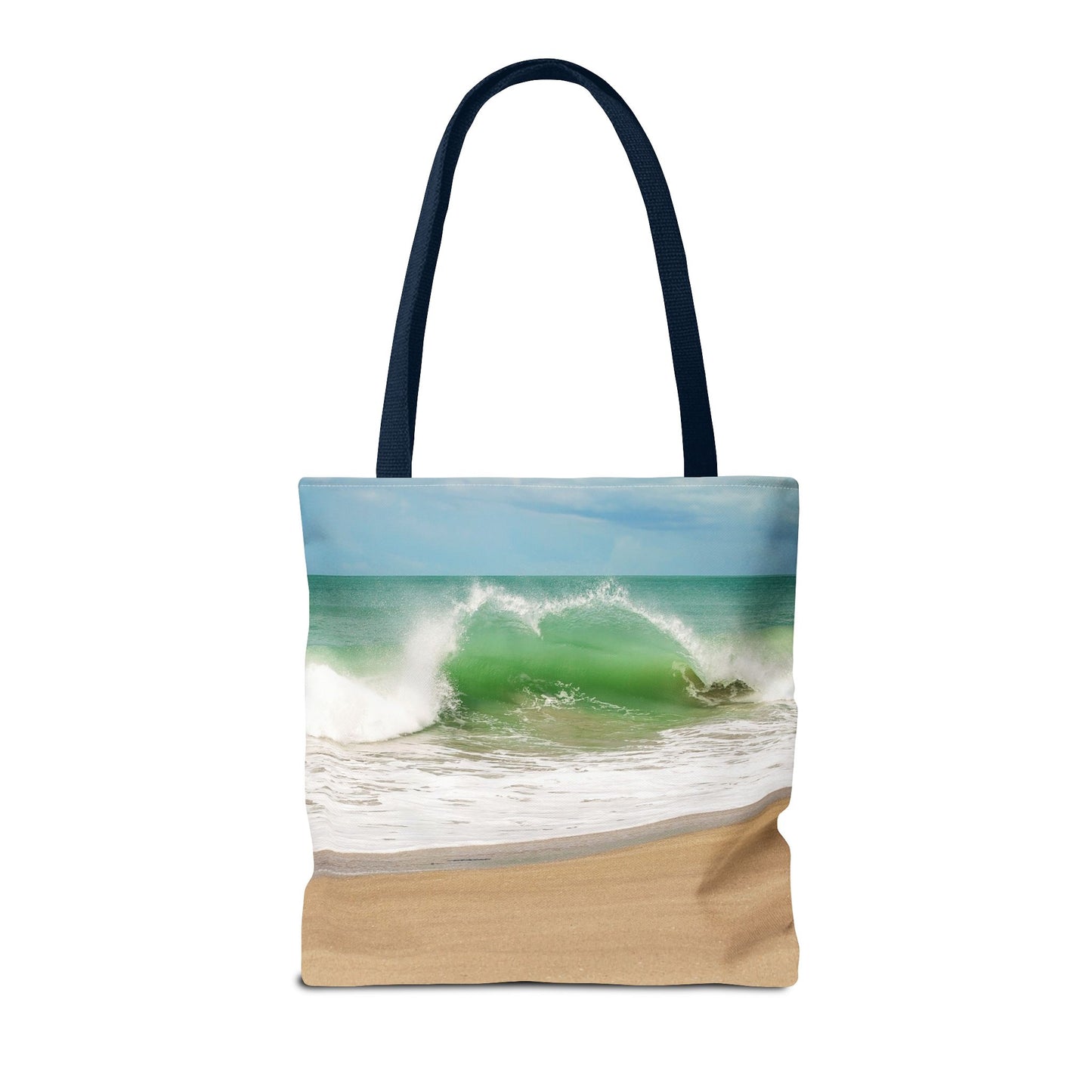 Ocean Heart Wave Tote Bag — Wave Beach Bag