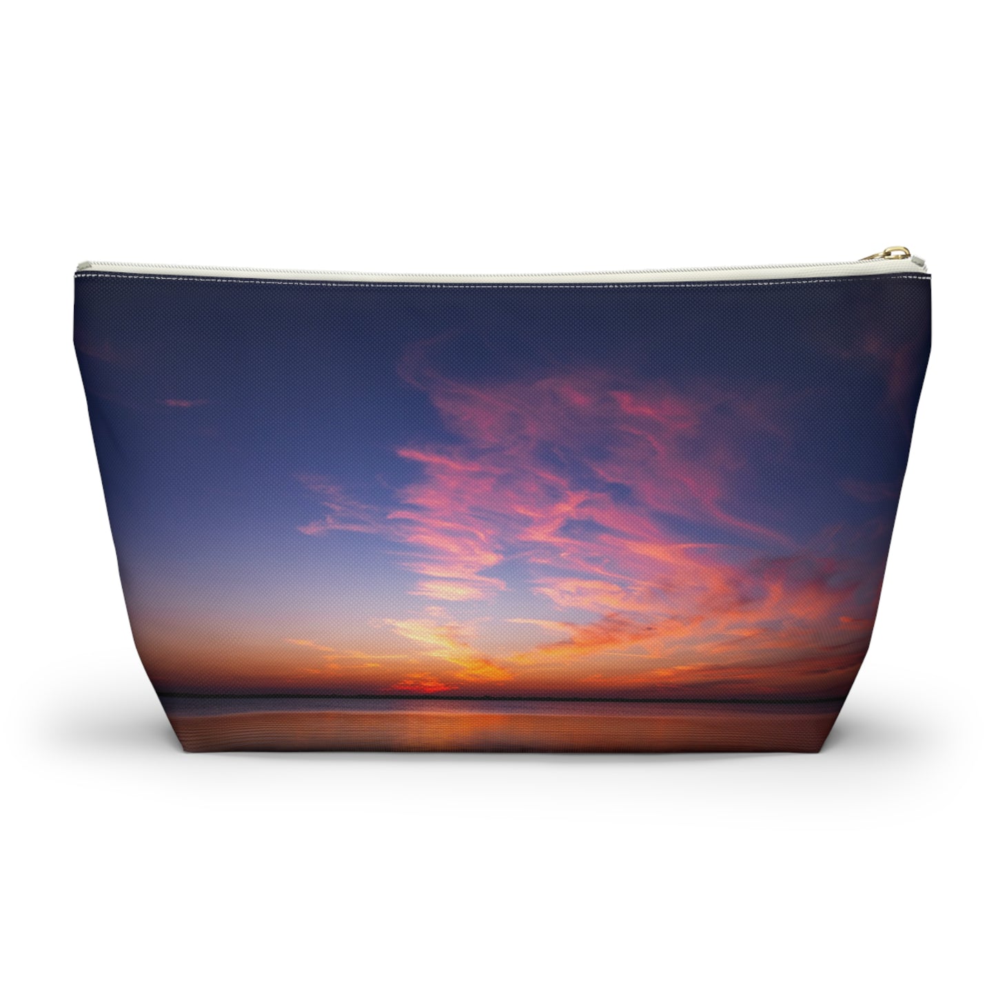 Cotton Candy Sunset Accessory Pouch — Sunset Glow Cosmetic Bag – Large & Small