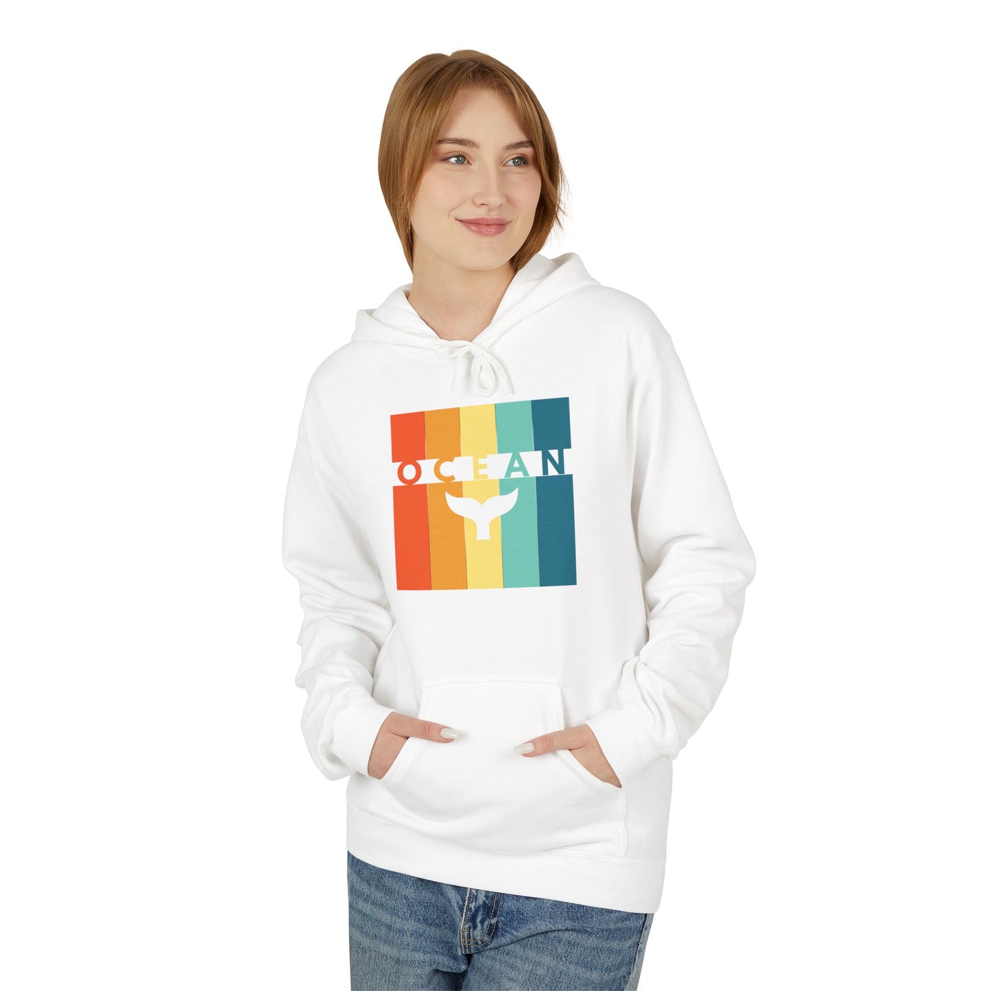 Ocean Whale Tail Womens Hoodie