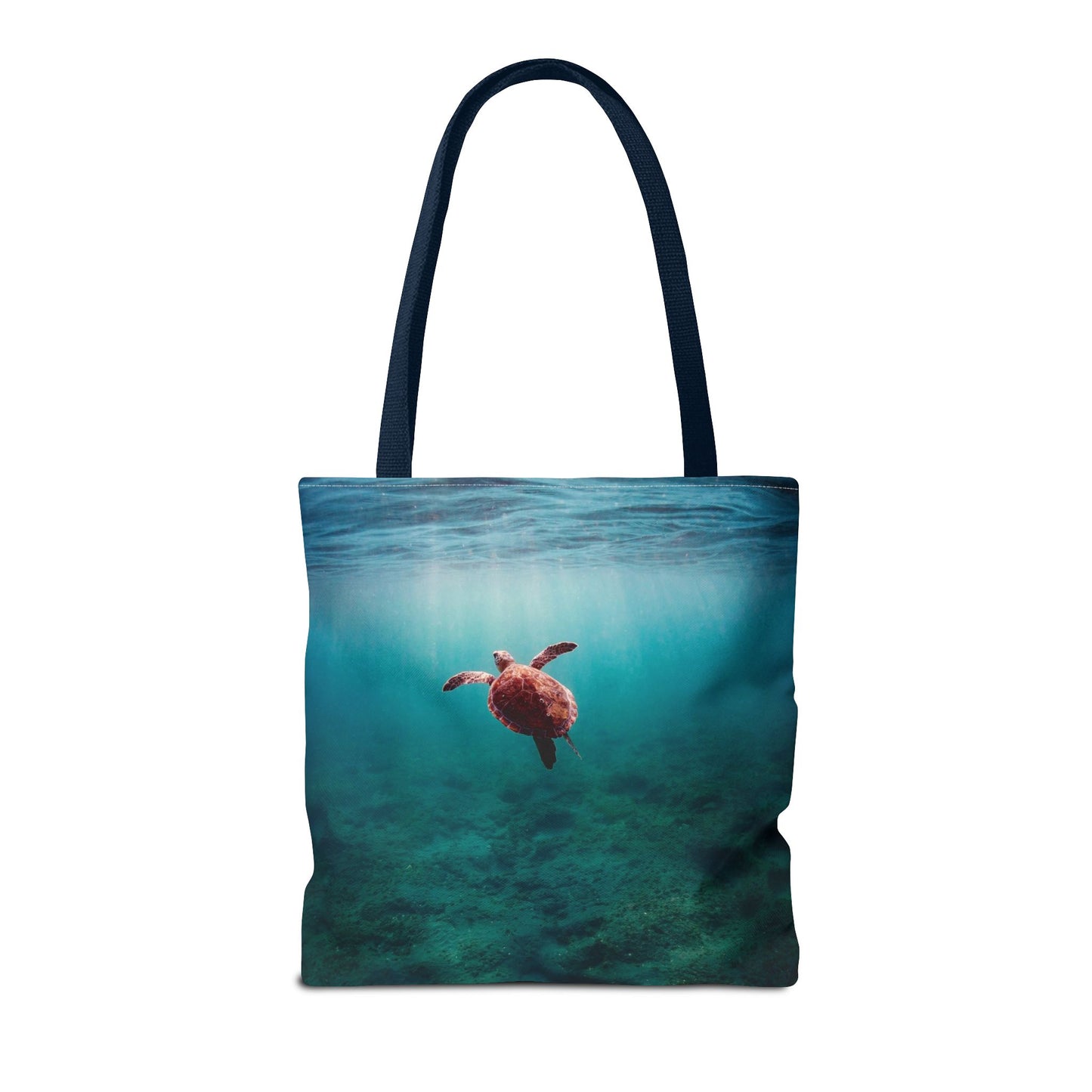 Sea Turtle Ocean Tote Bag — Underwater Marine Wildlife Beach Bag