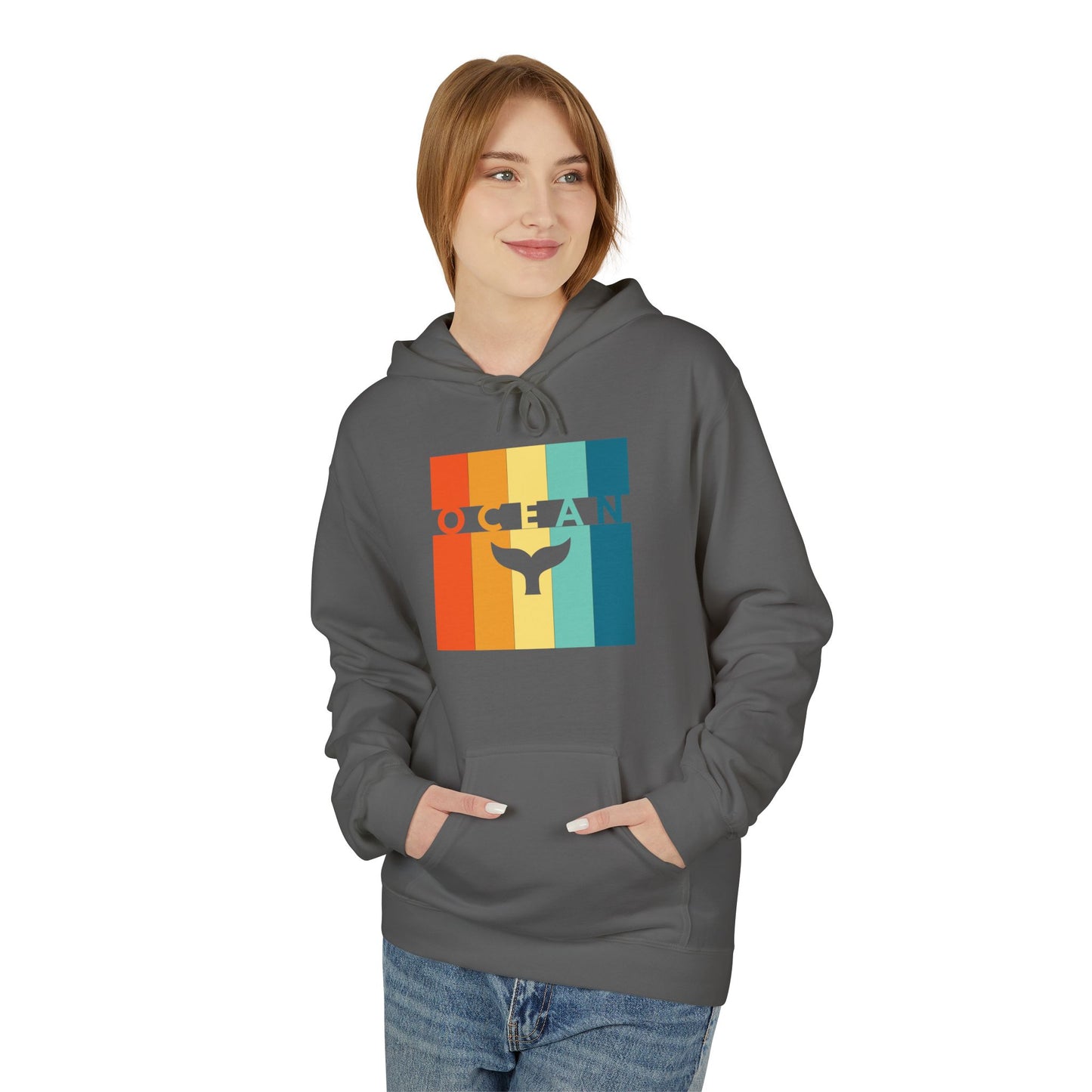 Ocean Whale Tail Womens Hoodie