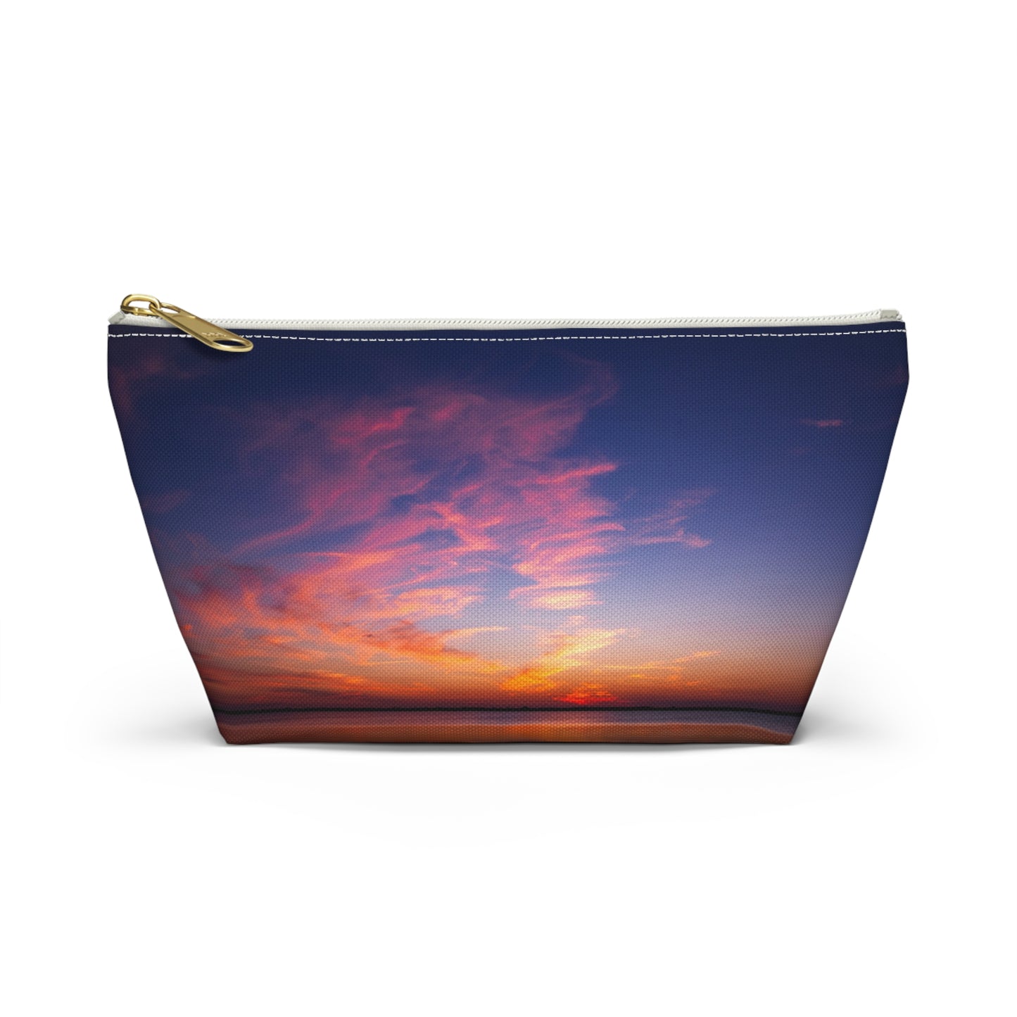Cotton Candy Sunset Accessory Pouch — Sunset Glow Cosmetic Bag – Large & Small
