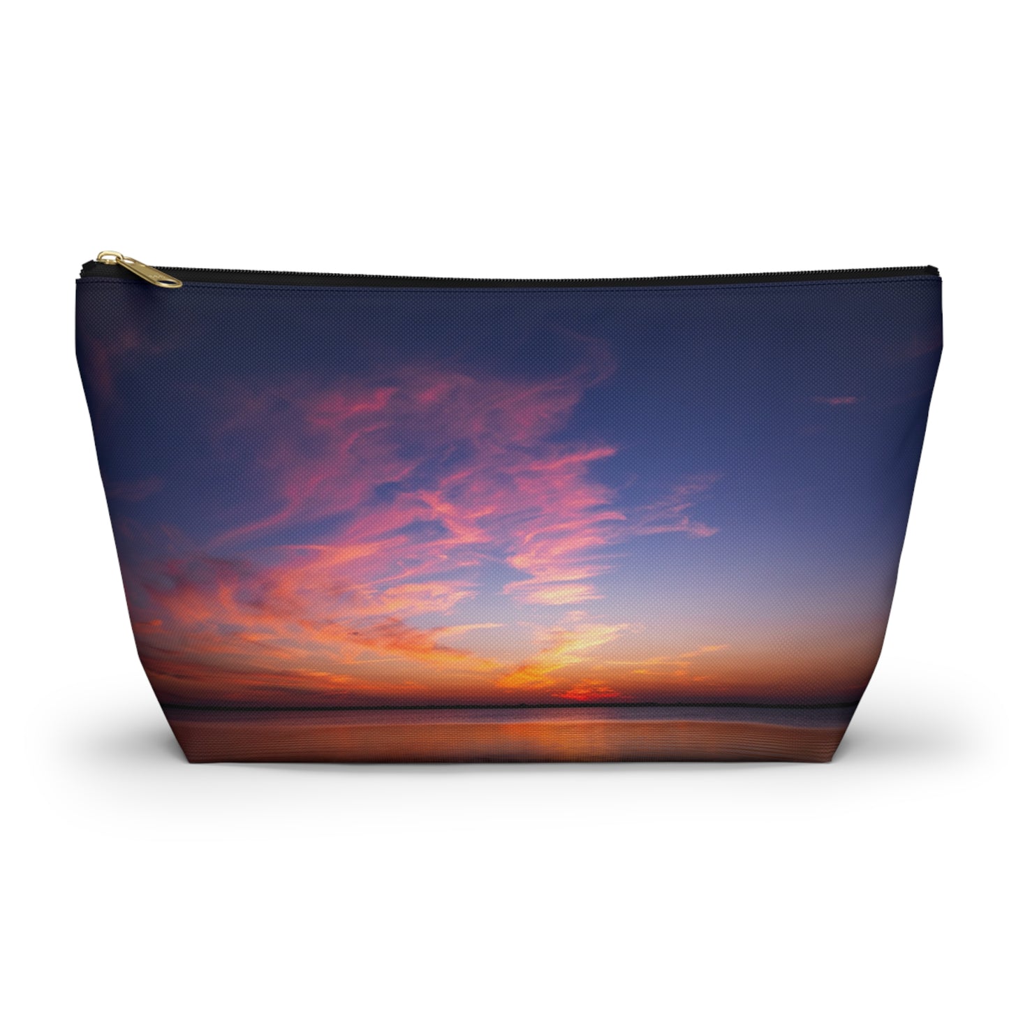 Cotton Candy Sunset Accessory Pouch — Sunset Glow Cosmetic Bag – Large & Small
