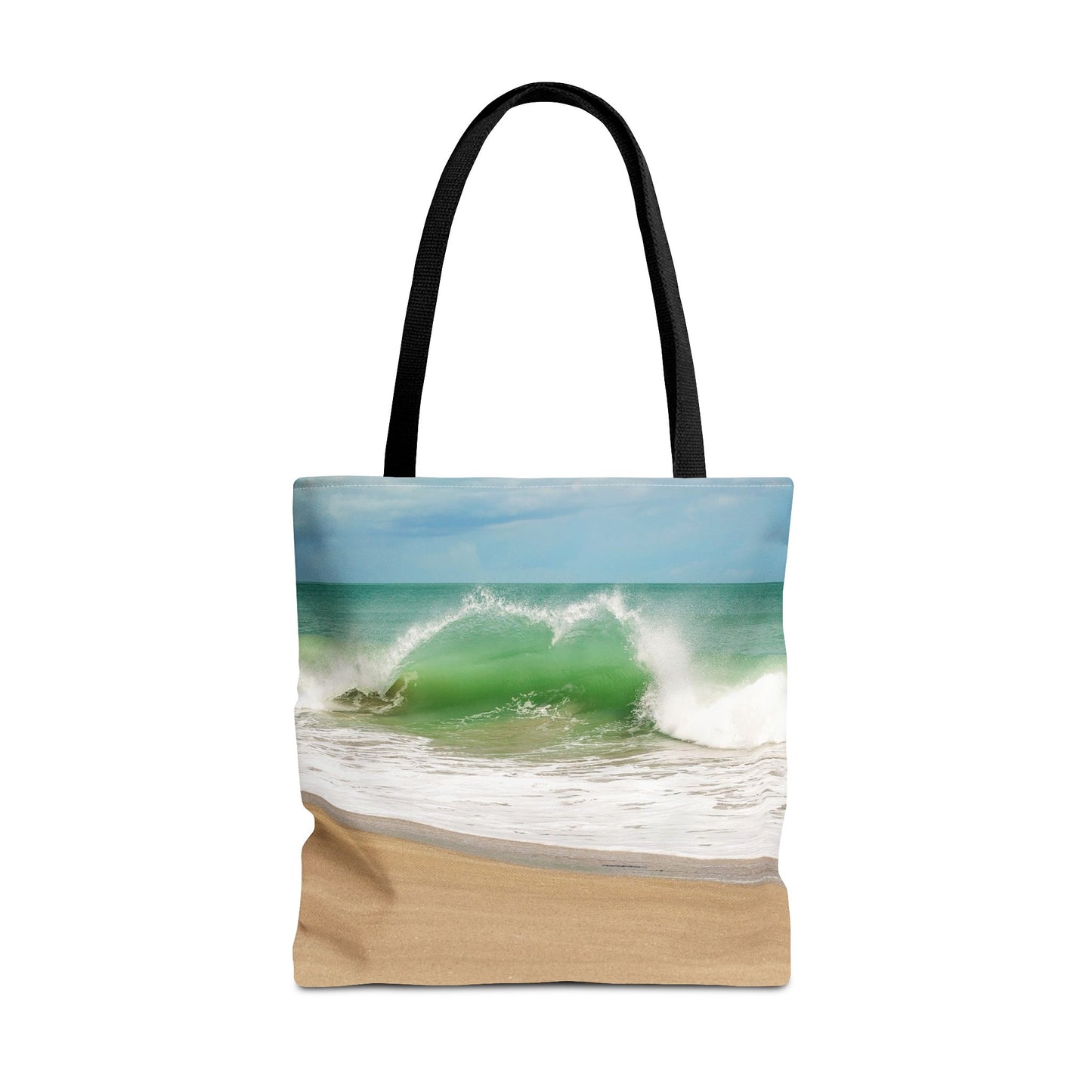 Ocean Heart Wave Tote Bag — Wave Beach Bag