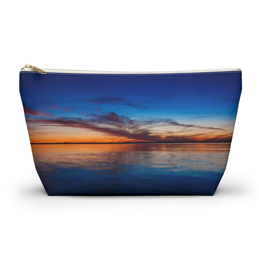 Sunset Accessory Pouch w T-bottom Cosmedic bag-toiletries-makeup bag